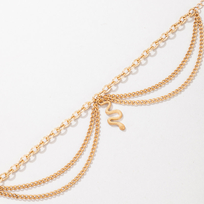 Snake Chain Stack Anklet