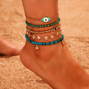 Vista Bead Anklet Set