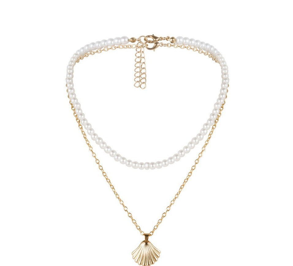 Retro Glow Pearl Necklace