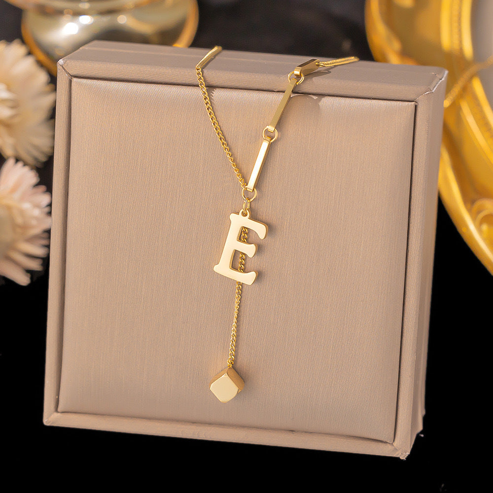 Initial Drop Necklace