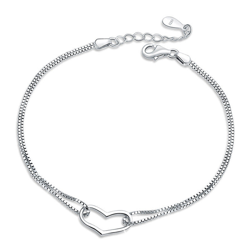 Solo Heart Silver Bracelet