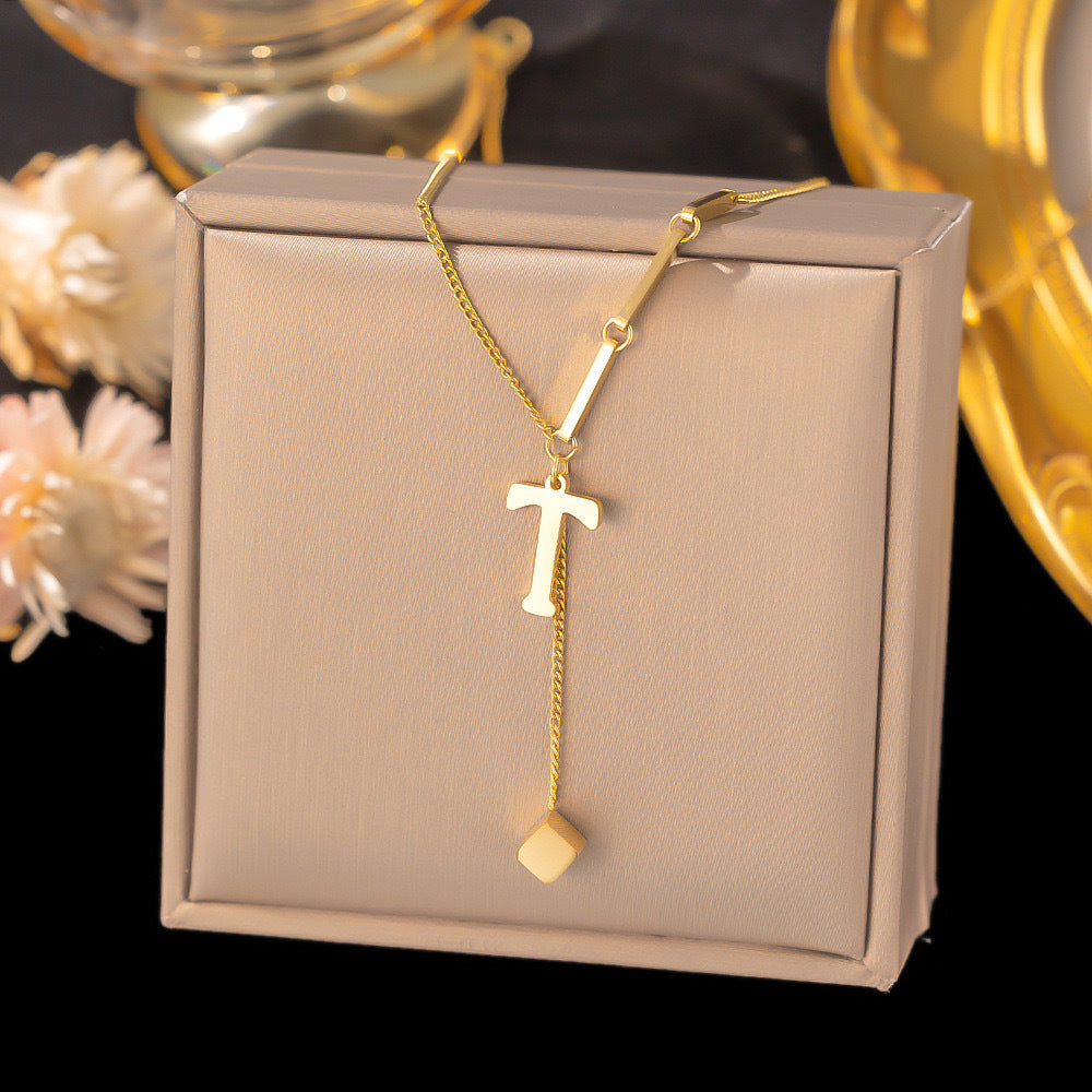 Initial Drop Necklace