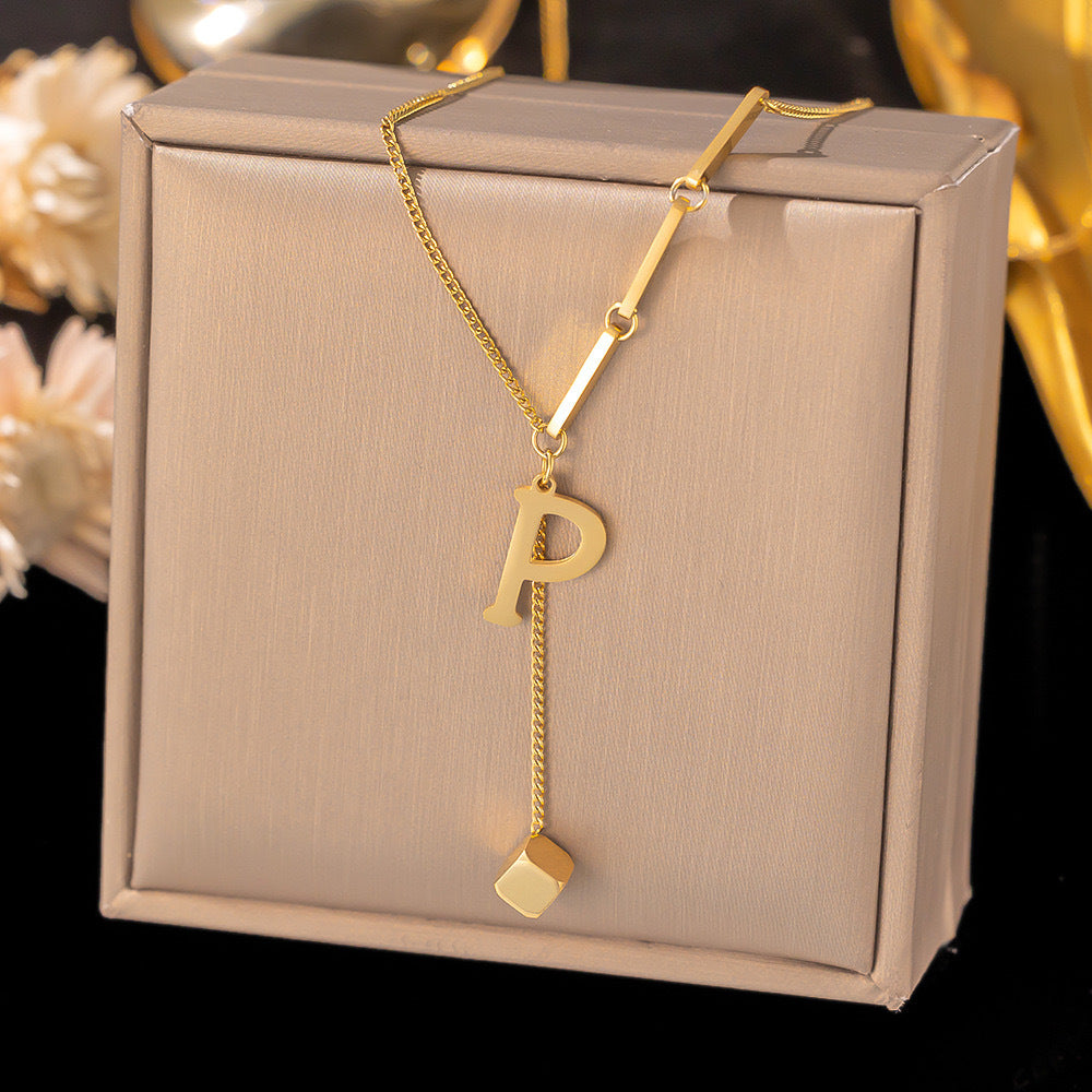 Initial Drop Necklace