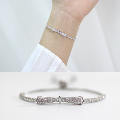 Silver Bow Bracelet