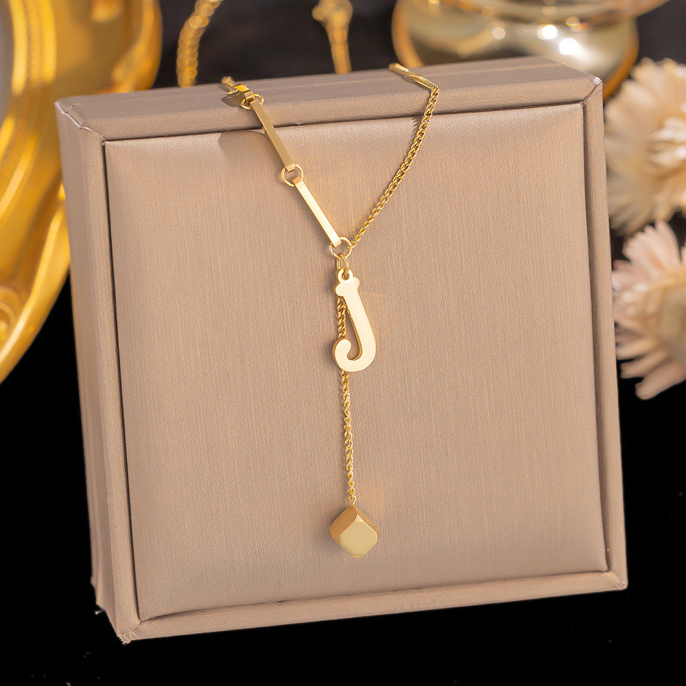 Initial Drop Necklace