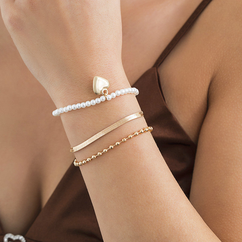 Heirloom Heart Pearl Bracelet