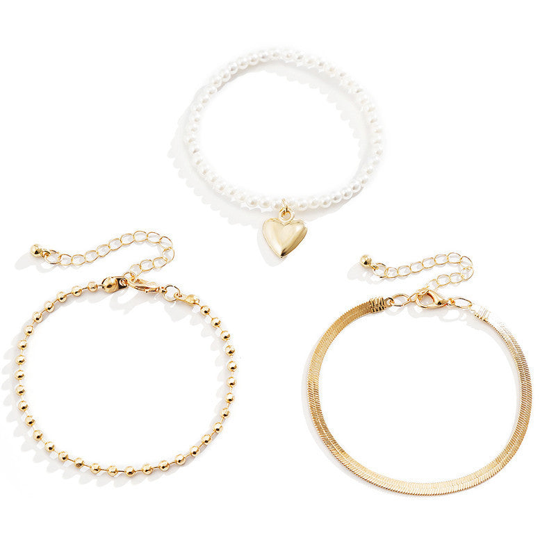 Heirloom Heart Pearl Bracelet