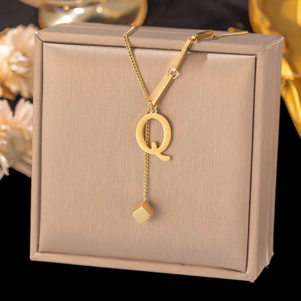 Initial Drop Necklace