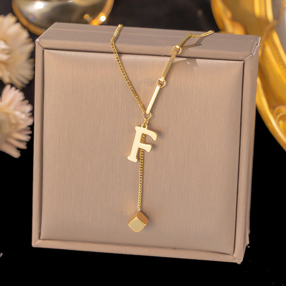 Initial Drop Necklace