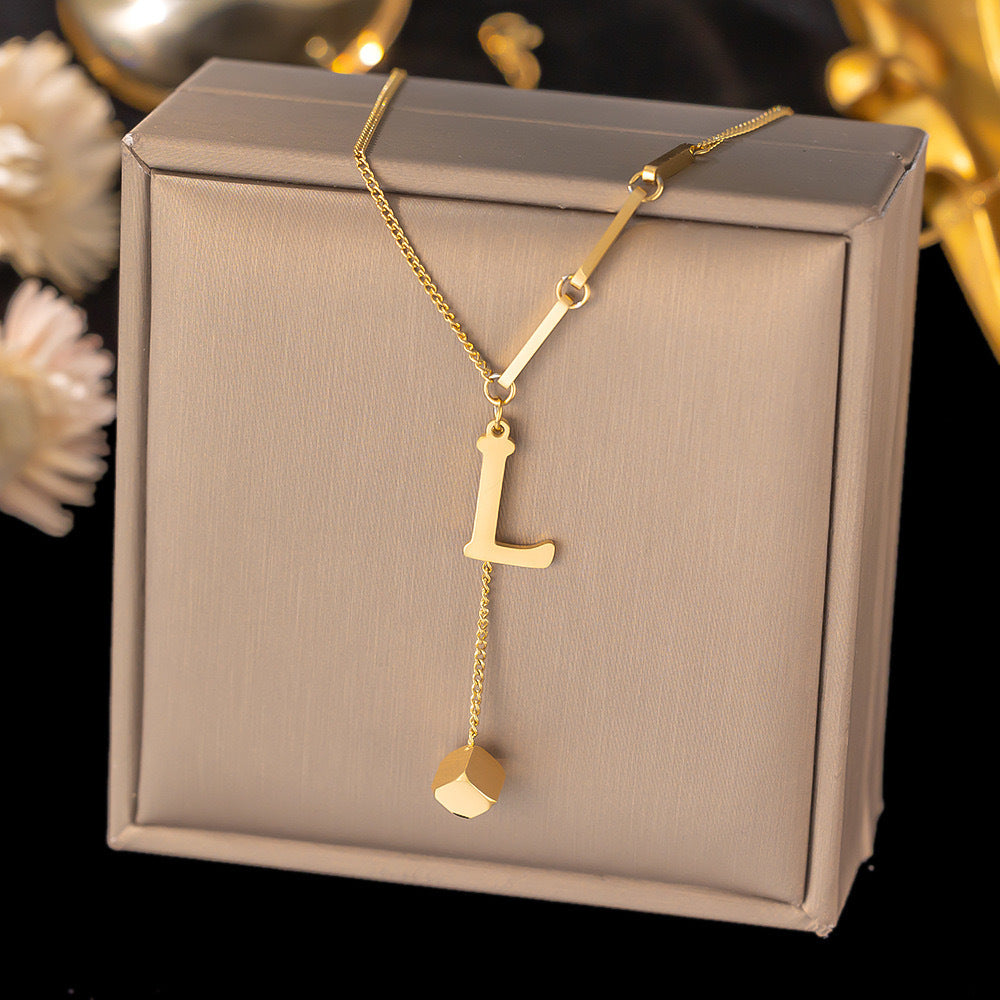 Initial Drop Necklace