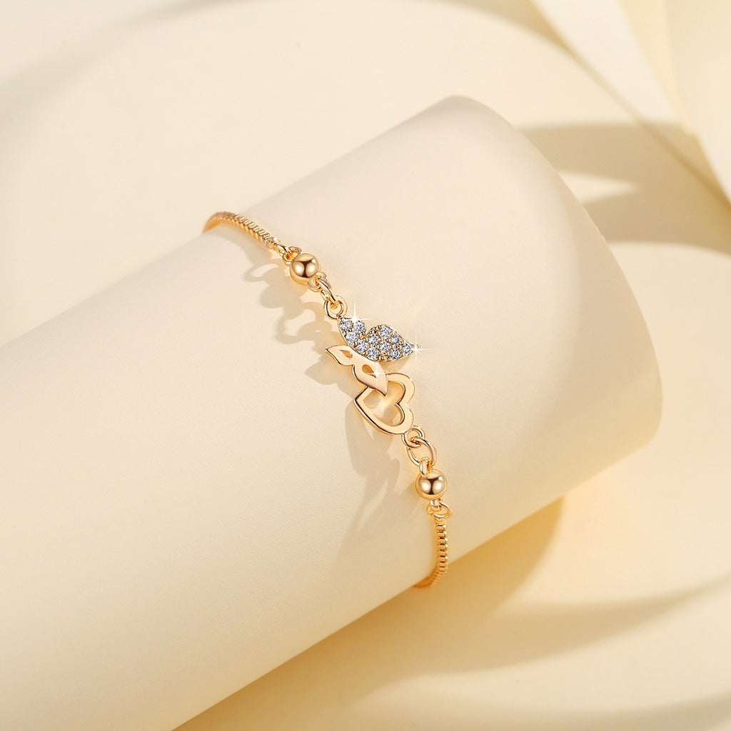 Flutterlink Heart Bracelet