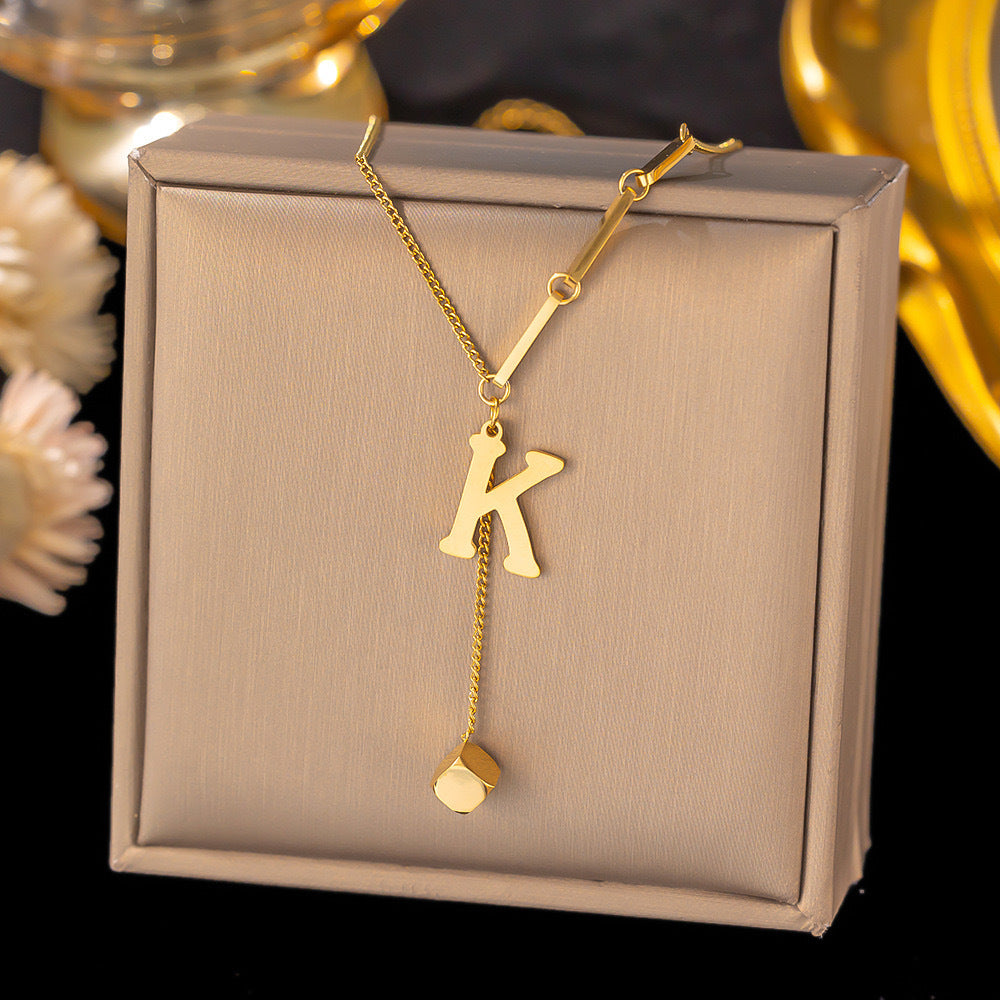 Initial Drop Necklace