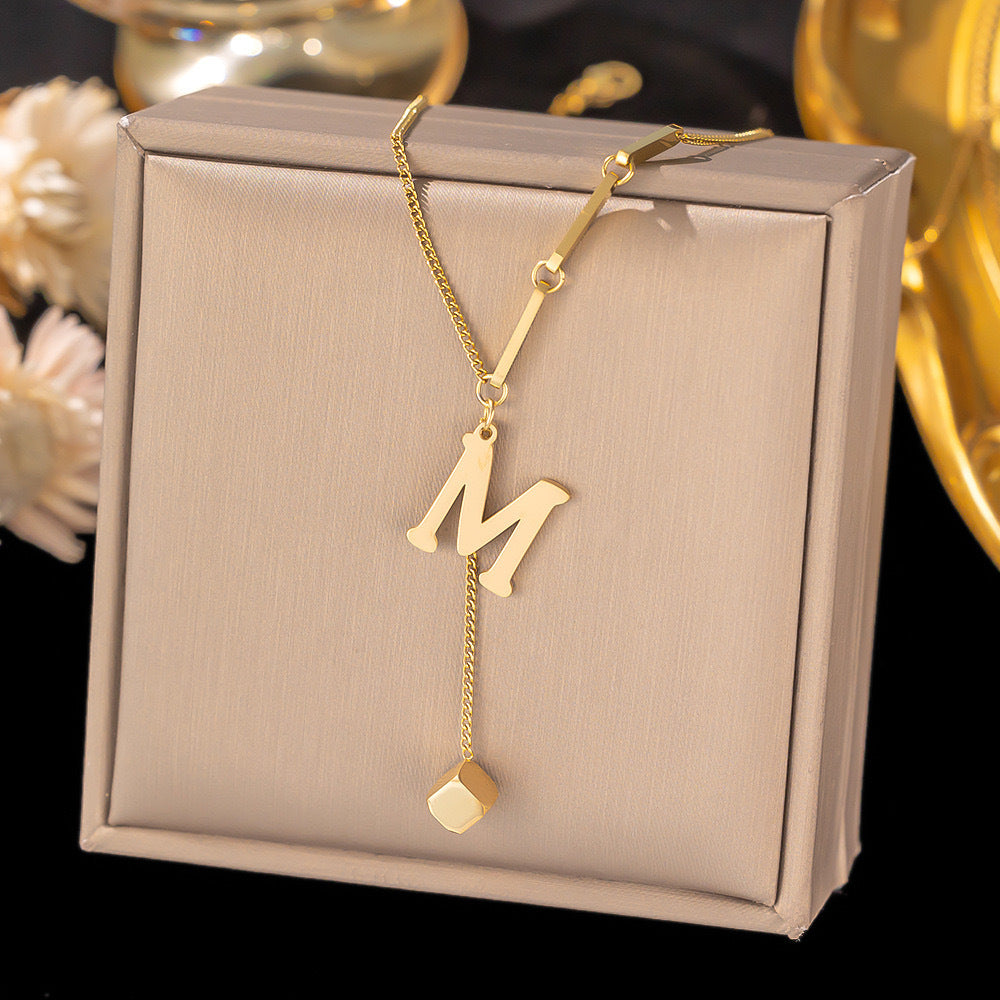 Initial Drop Necklace