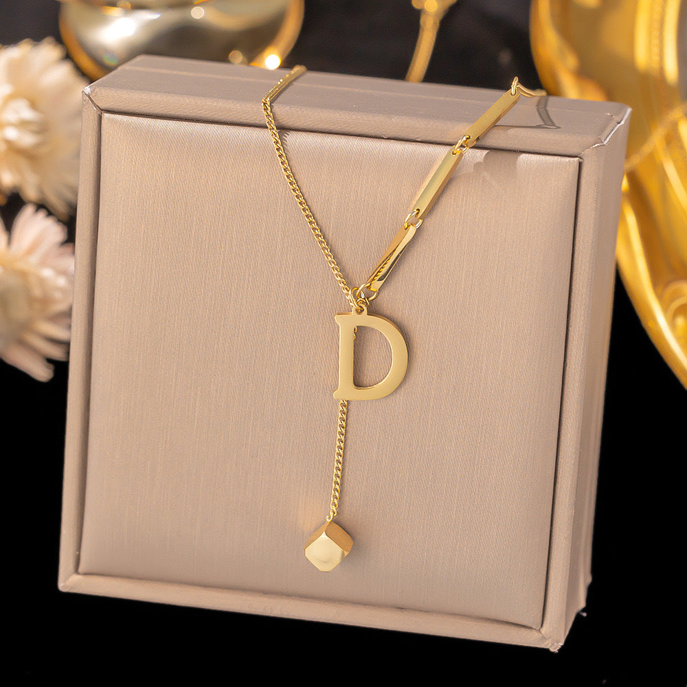 Initial Drop Necklace