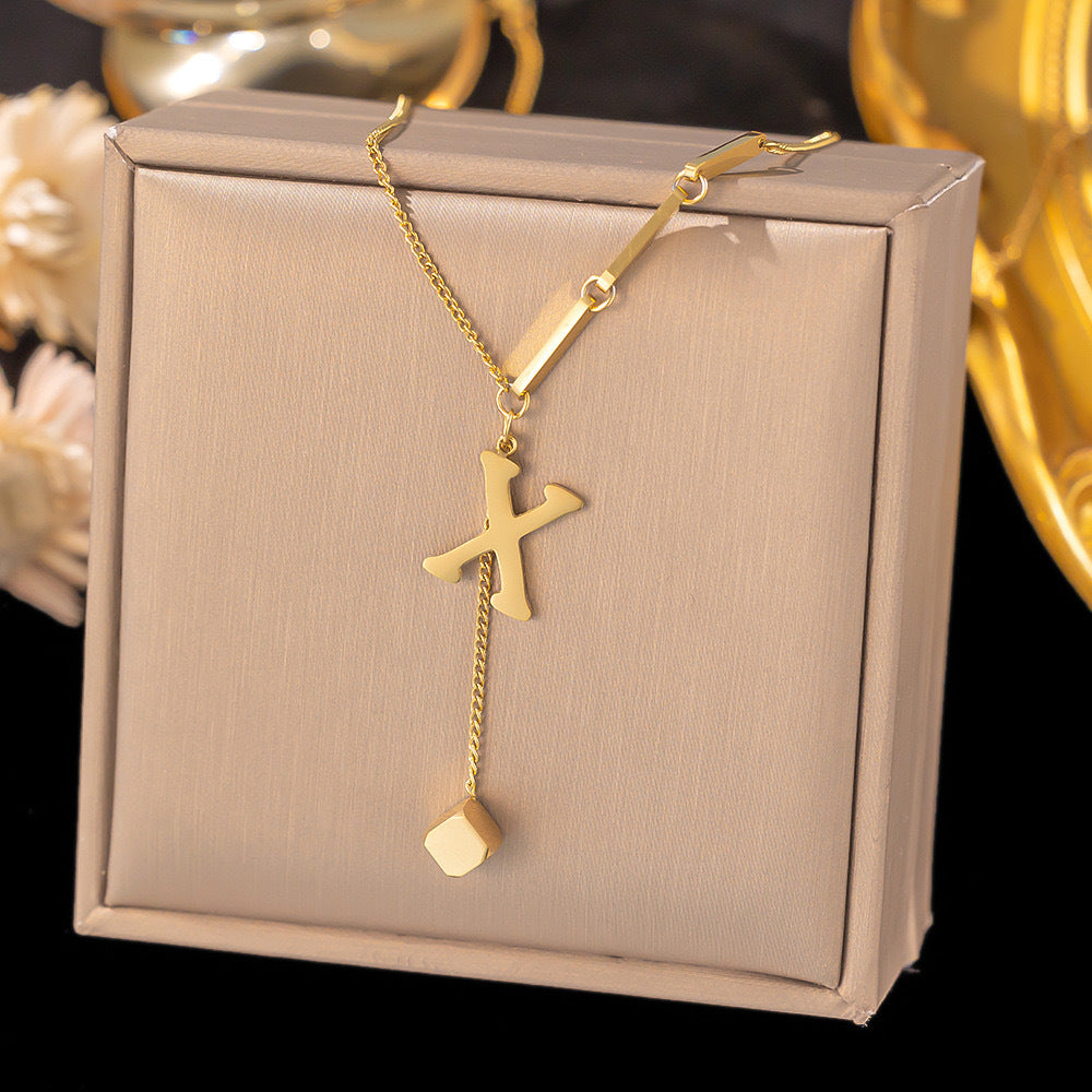 Initial Drop Necklace