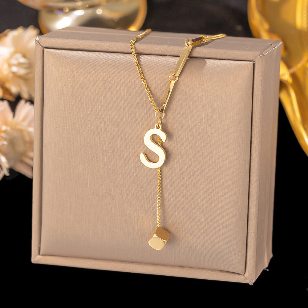 Initial Drop Necklace