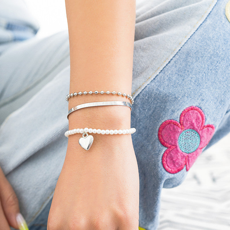 Heirloom Heart Pearl Bracelet